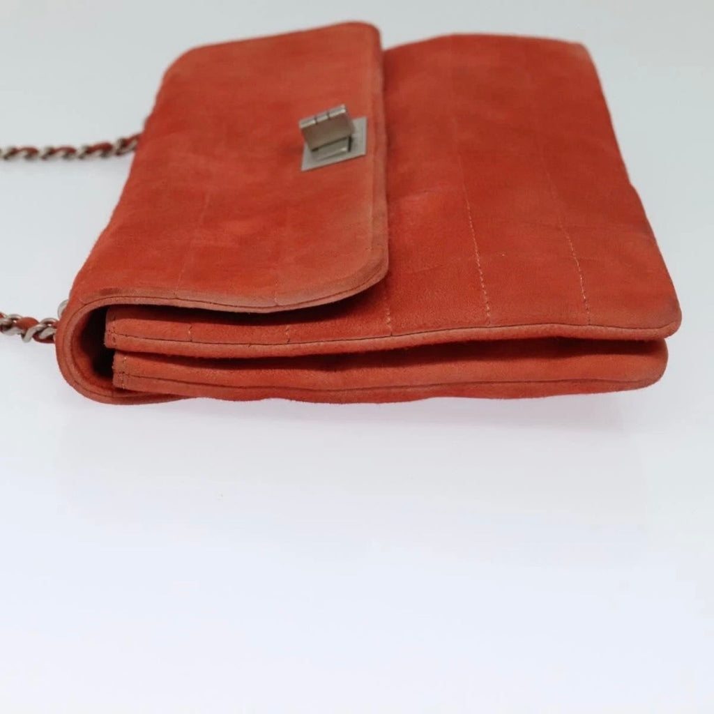 Chanel Red Suede Re-issue Flap Bag