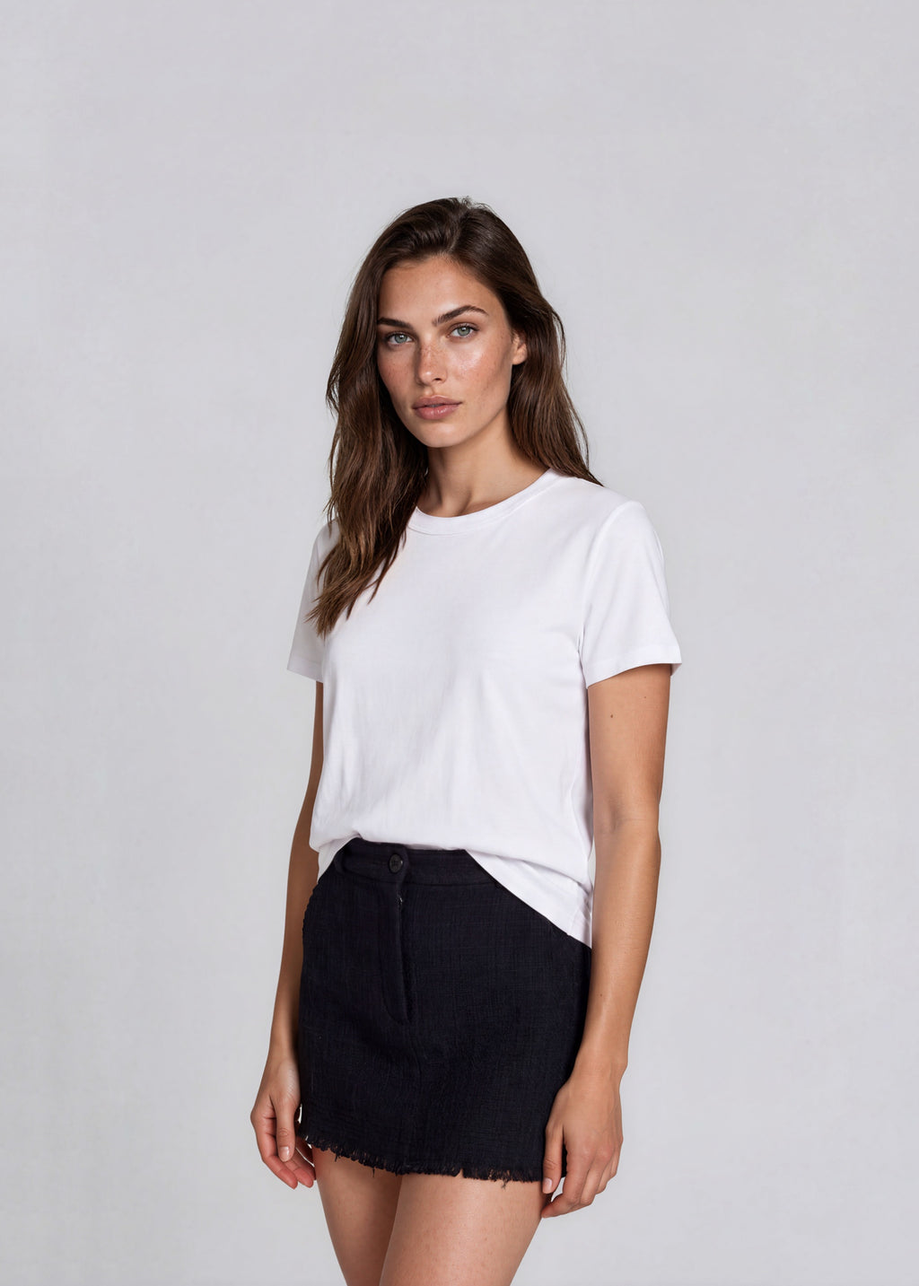 Chanel Black Tweed Mini Skirt