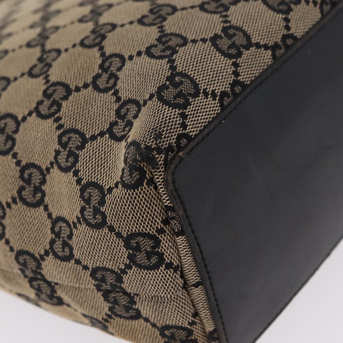 Gucci Tan and Black Monogram Mini Tote