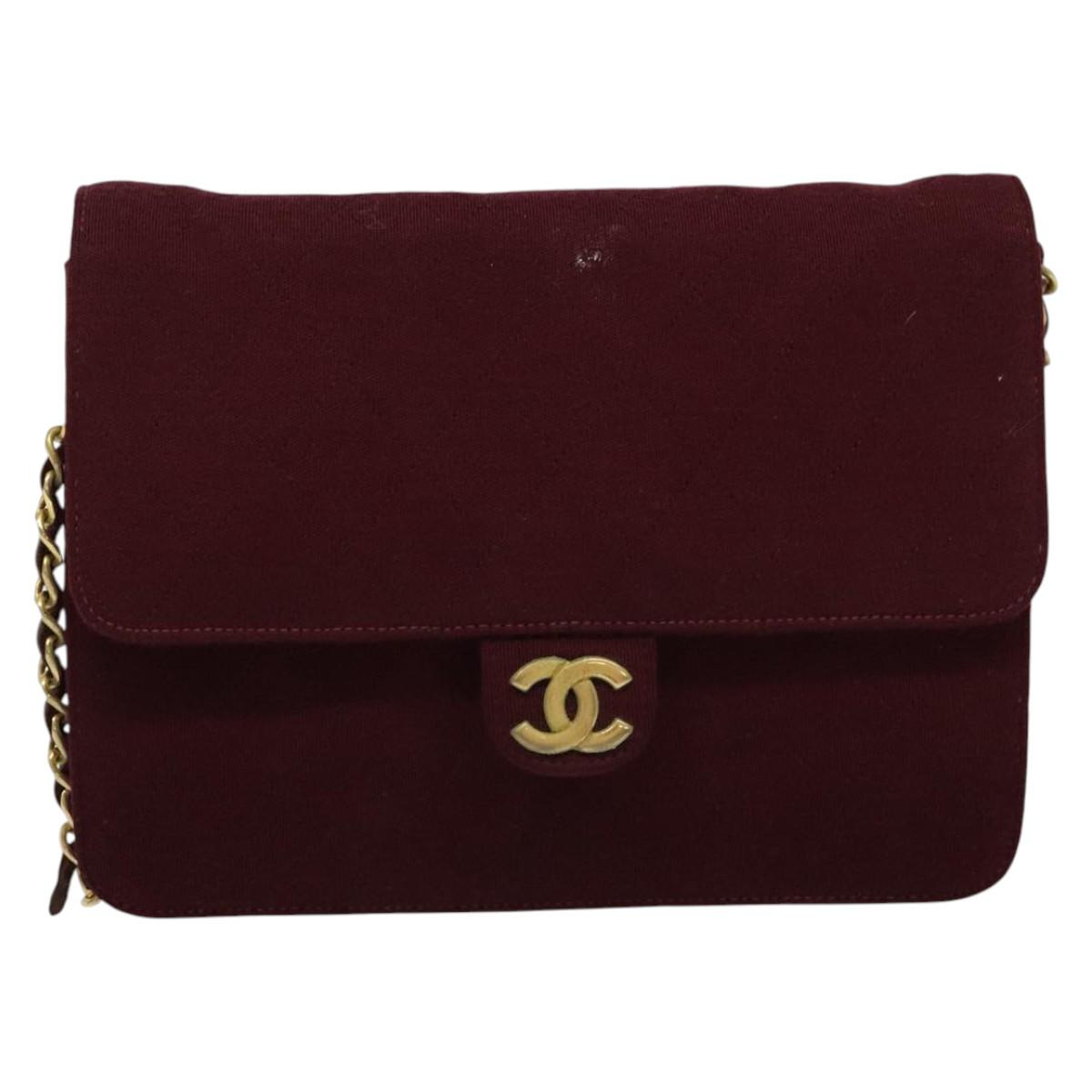 Chanel burgundy flap bag