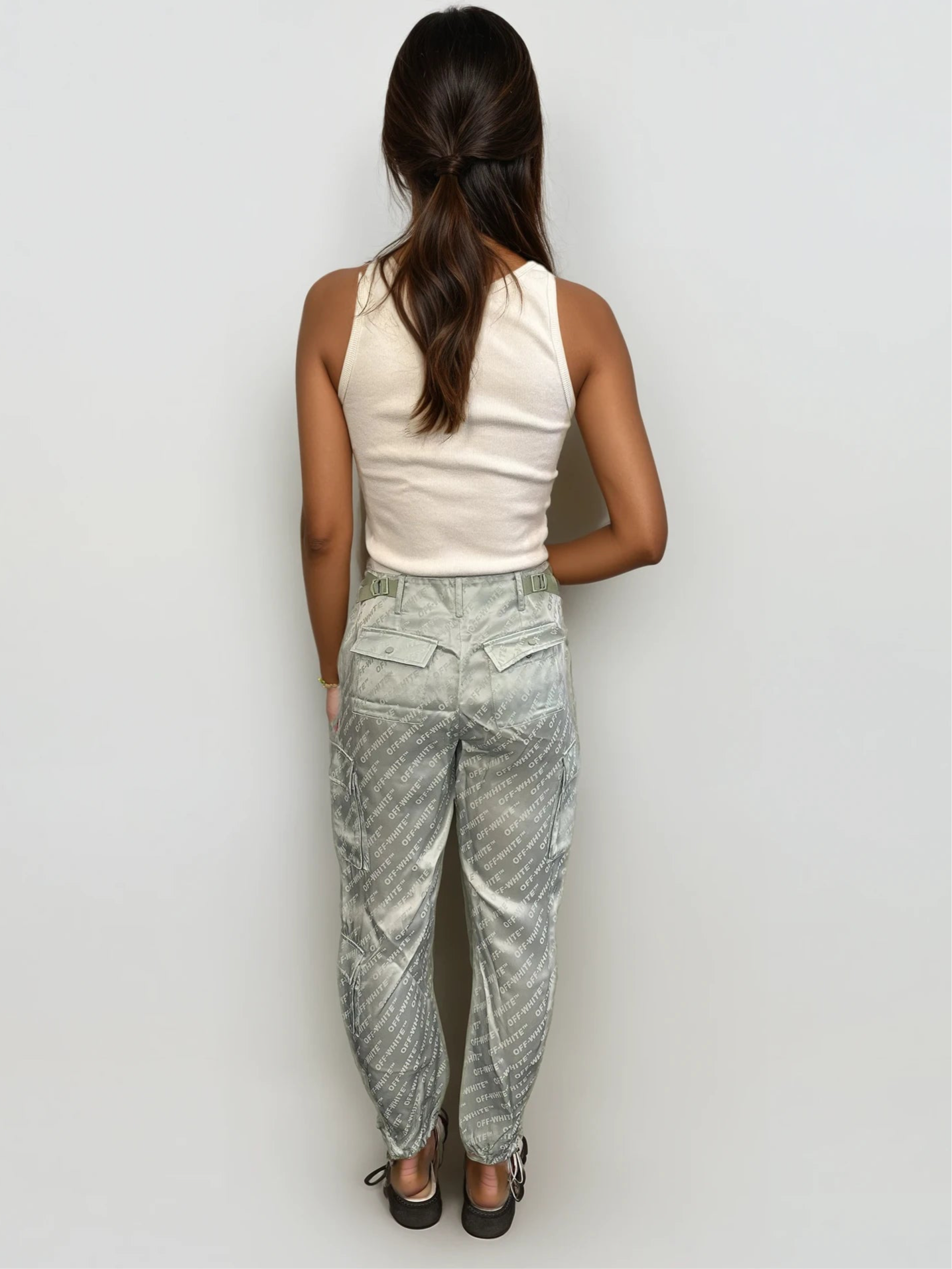 Off White Spellout Cargo Pants
