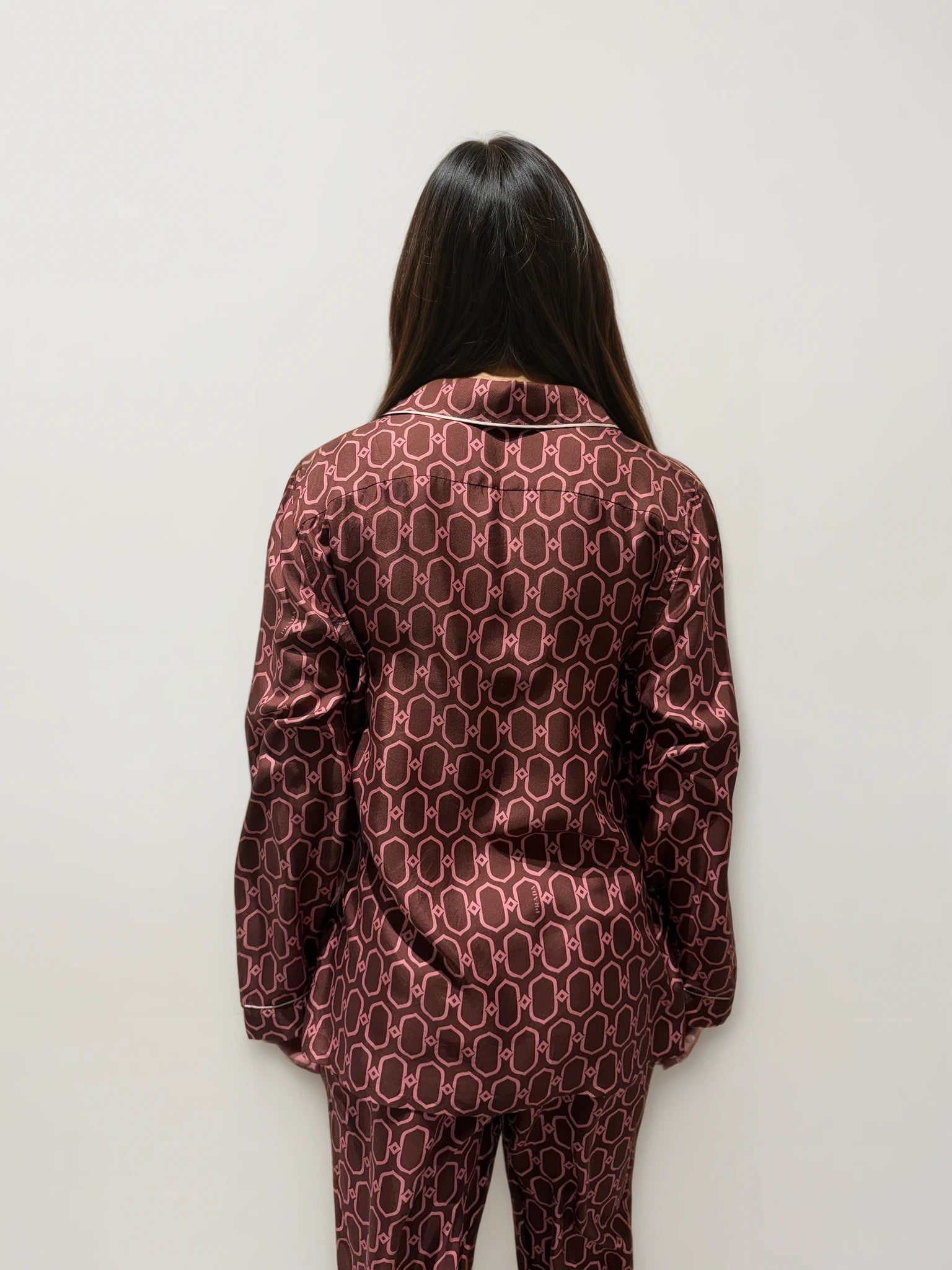 Prada Geometric Pink Button Down