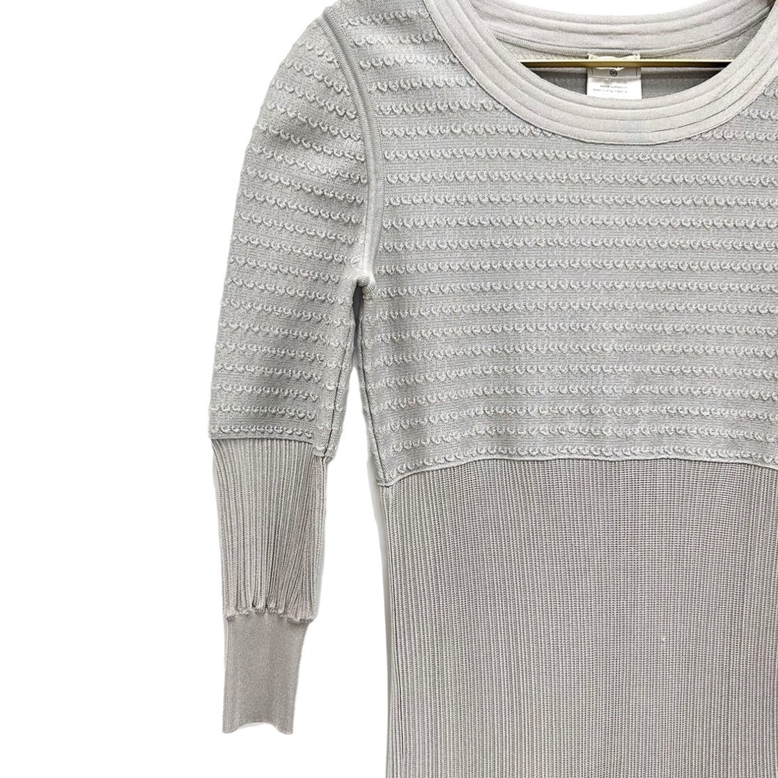 Chanel Silver Pleated Dress