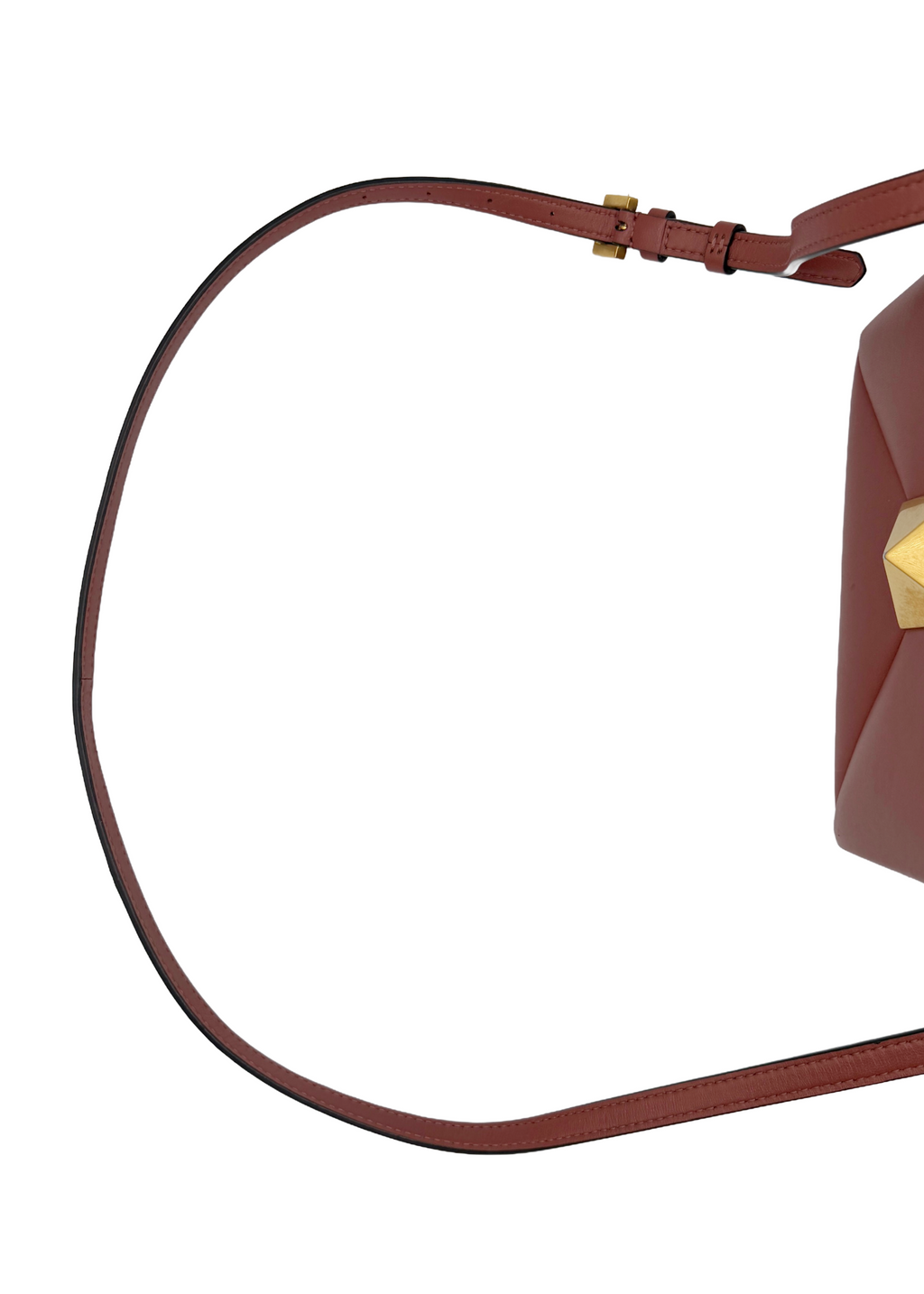 Valentino Mauve Rockstud Shoulder Bag