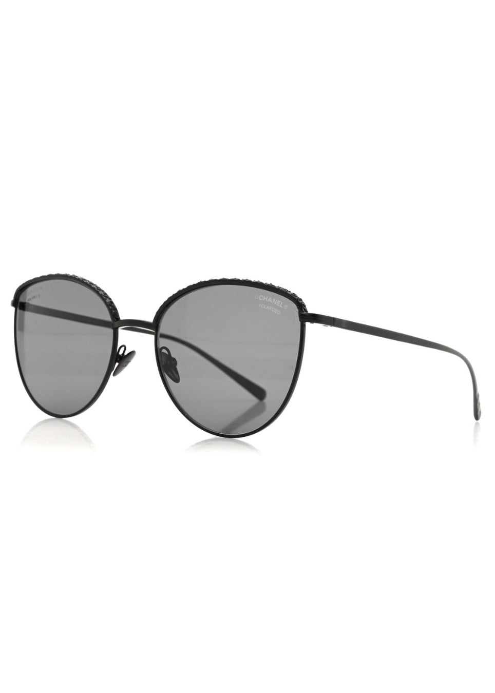 Chanel Black Wire Sunglasses