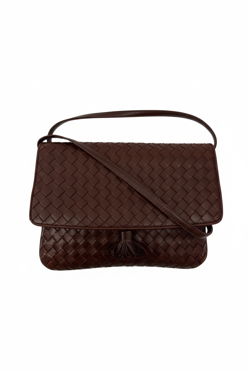 Bottega Veneta Brown Leather Crossbody
