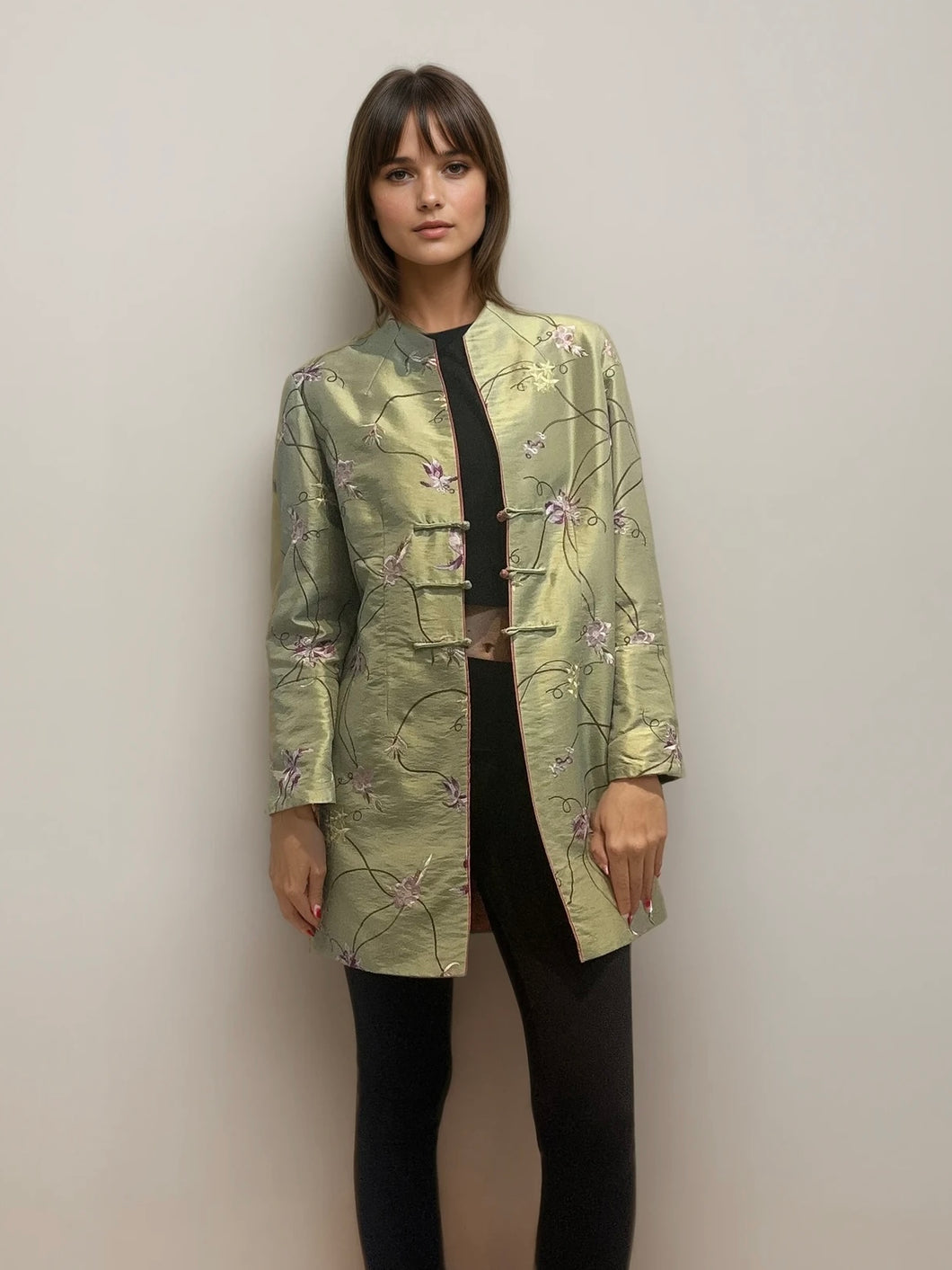 Green Floral Jacket