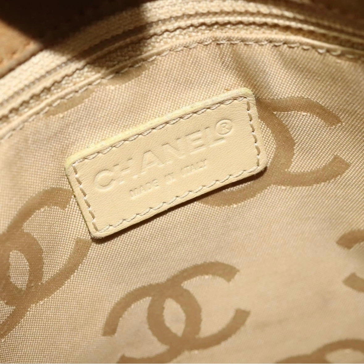 Chanel Tan Suede Tote