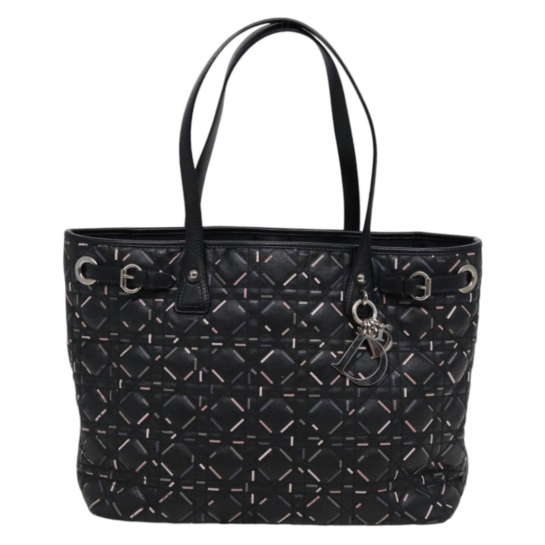 Lady Dior Black Printed Tote