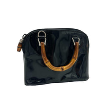 Load image into Gallery viewer, Gucci Black Mini Bamboo Handbag
