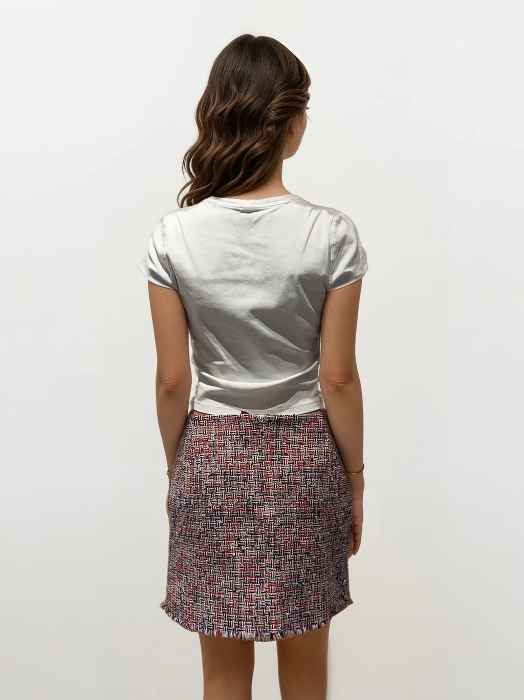 Thom Browne Tweed Mini Skirt