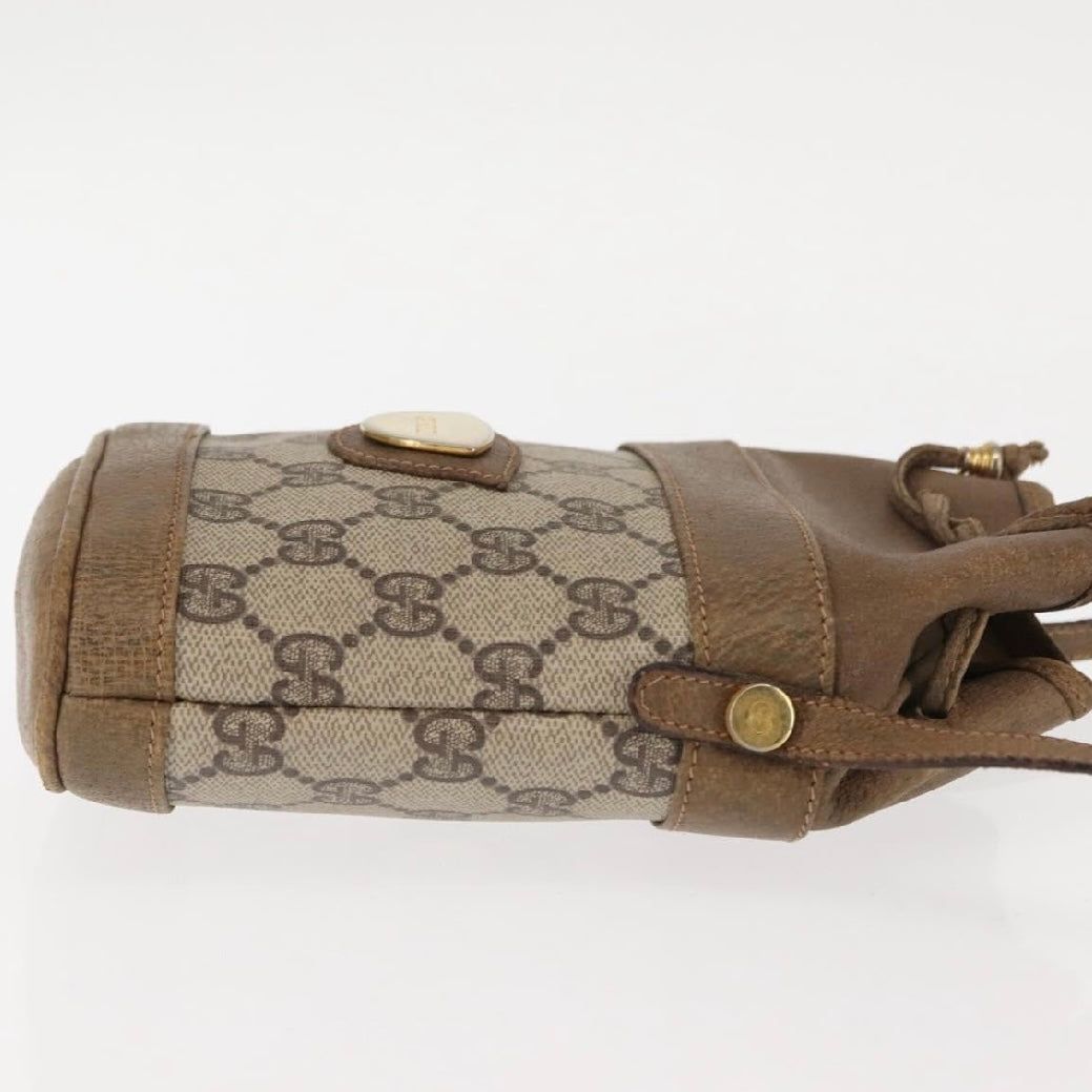 Gucci Brown Monogram Bucket Crossbody
