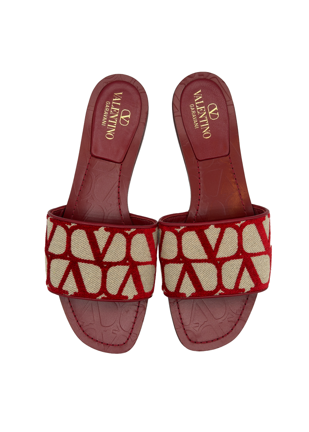 Valentino Red Logo Slides