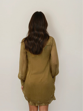Load image into Gallery viewer, Chloe Yellow Ruffle Mini Dress
