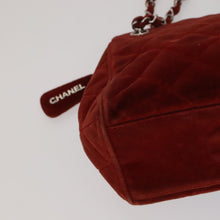 Load image into Gallery viewer, Chanel Red Velvet Shoulder Bag
