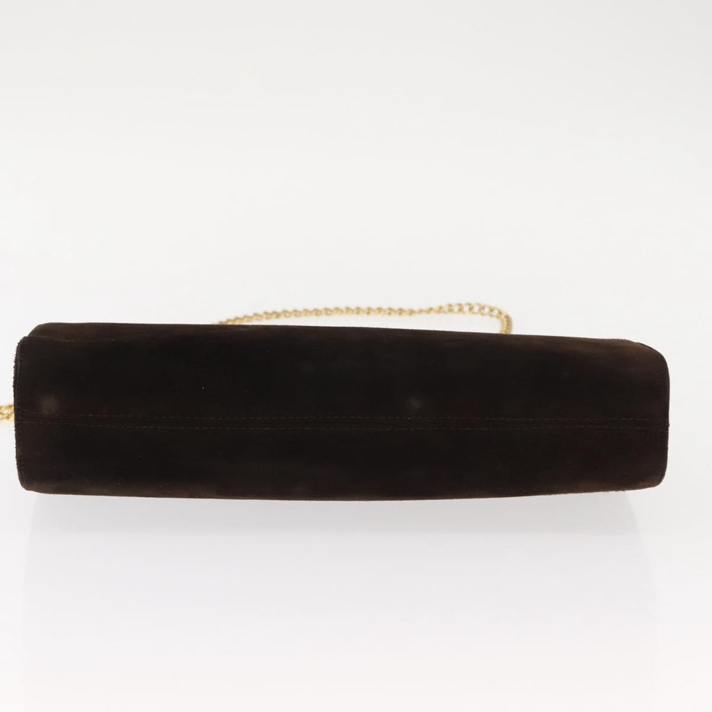 Ferragamo Brown Suede Shoulder Bag