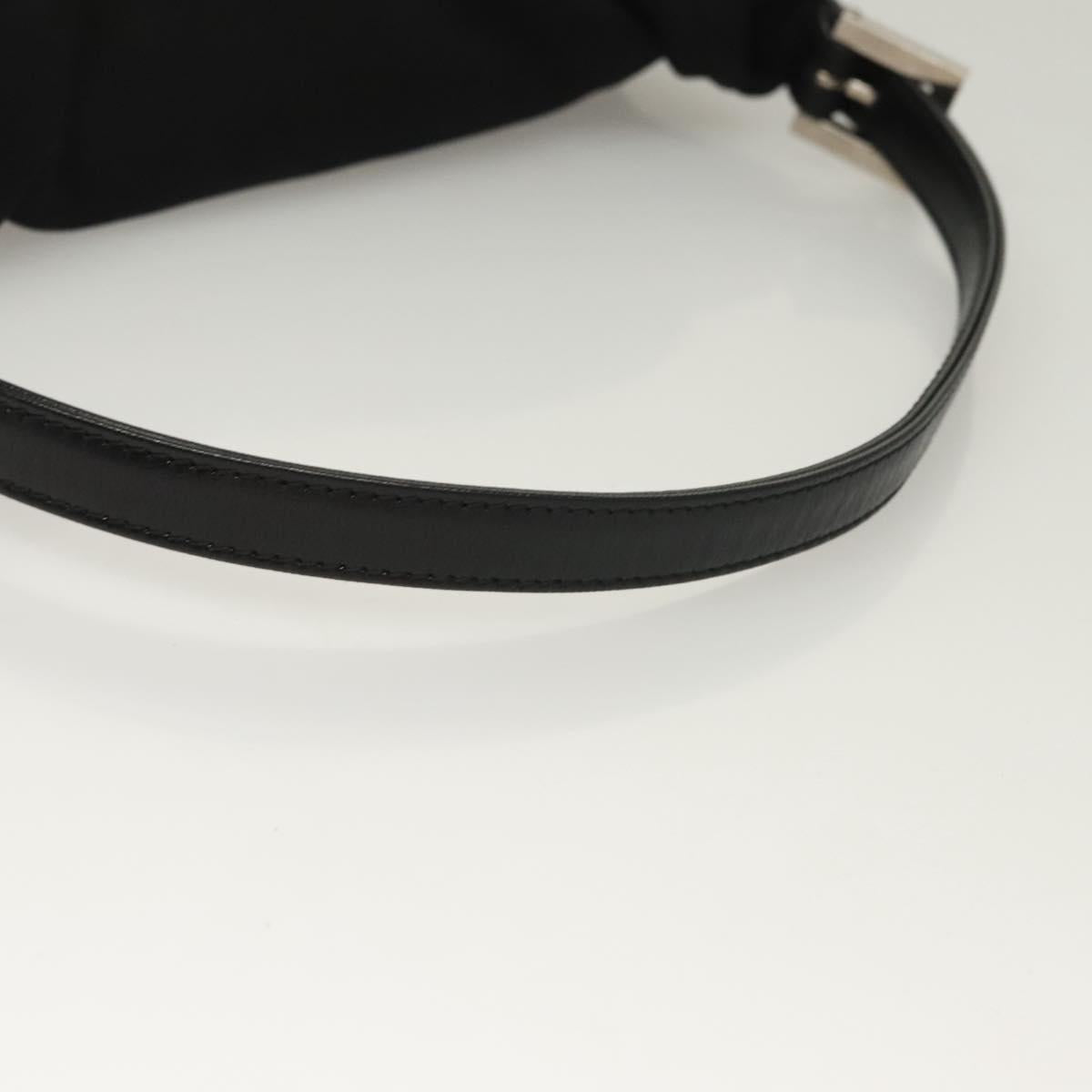 Fendi Black Rounded Baguette