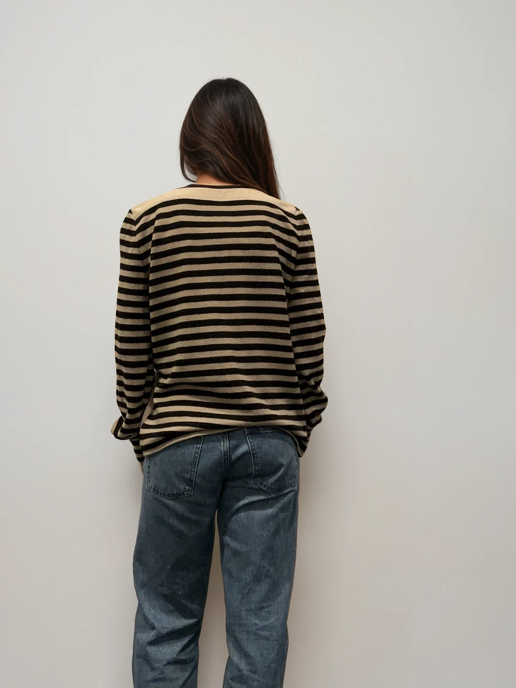 Valentino Striped Sweater Top