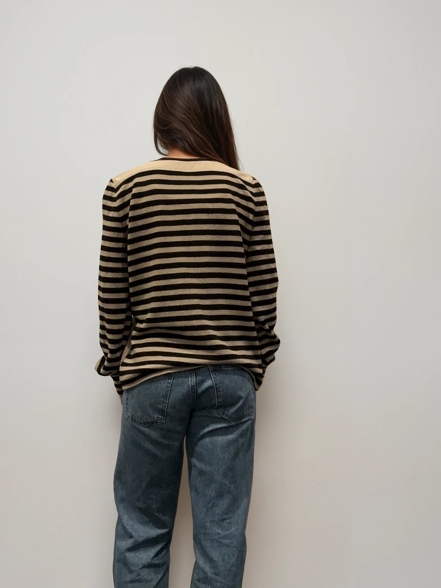 Valentino Striped Sweater Top