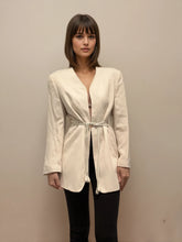 Load image into Gallery viewer, Armani Cream Tie Blazer
