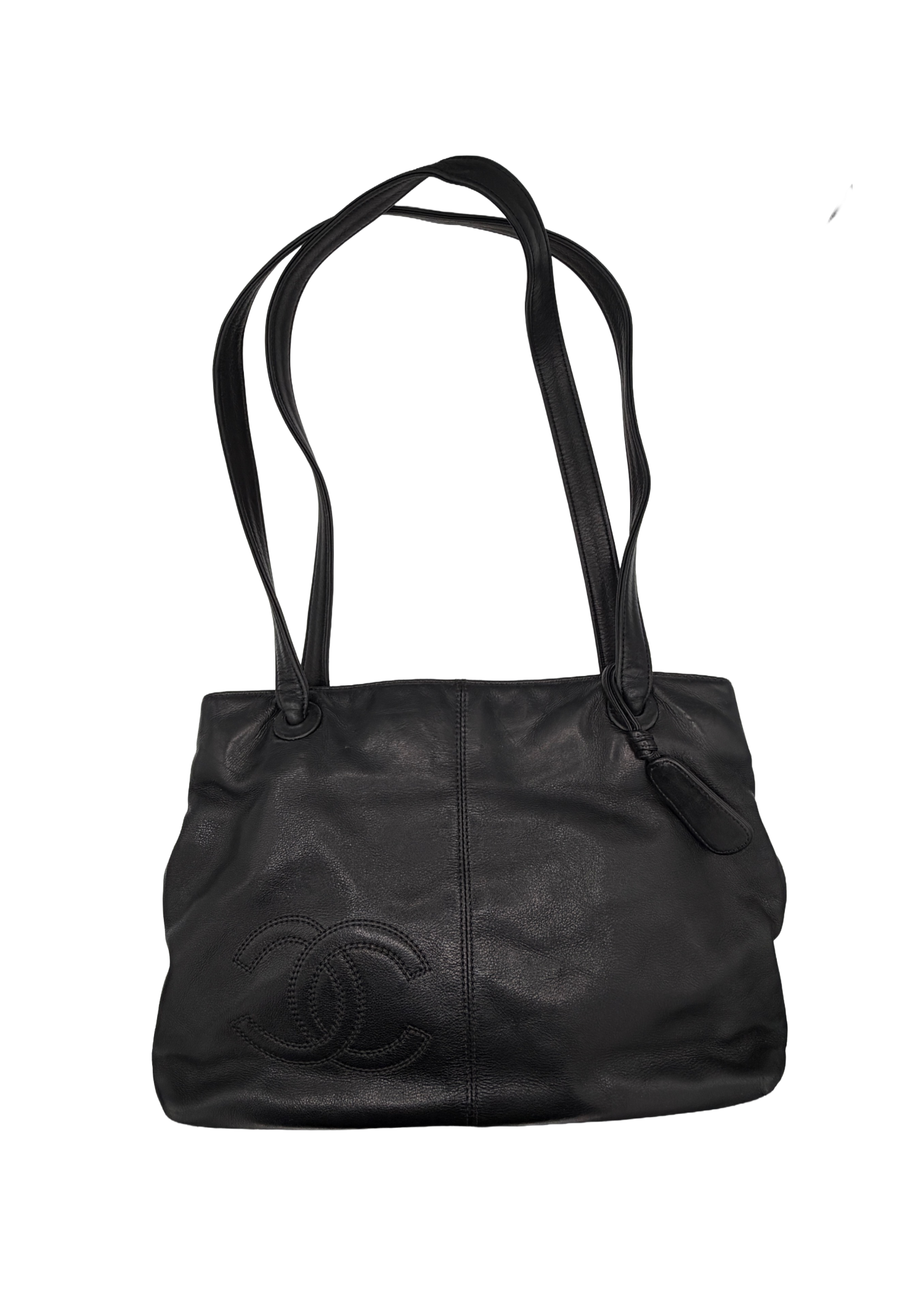 Chanel Black Leather Shoulder Bag