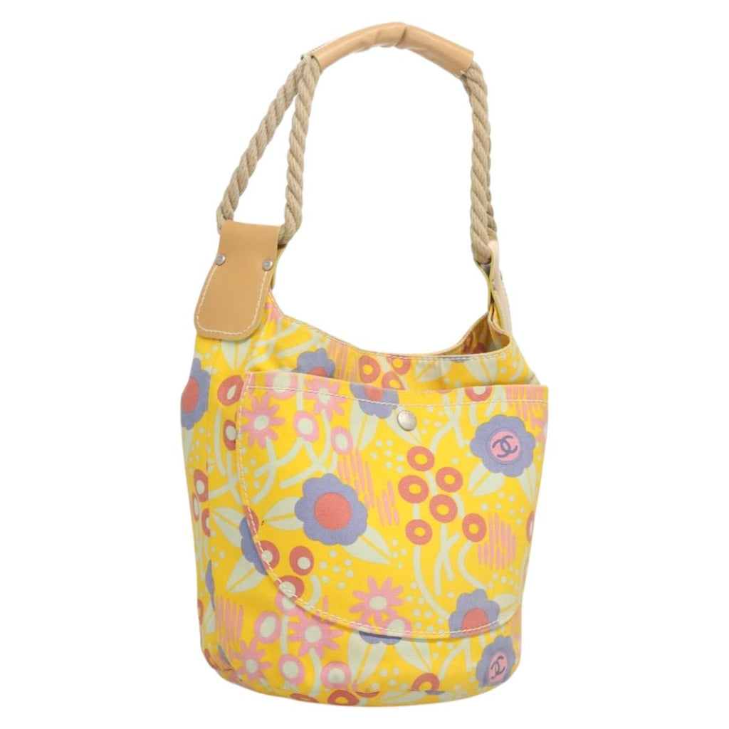 Chanel Yellow Flower Bucket Tote