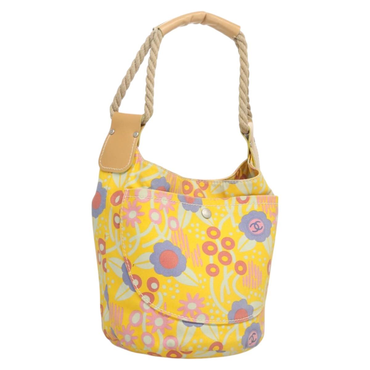 Chanel Yellow Flower Bucket Tote