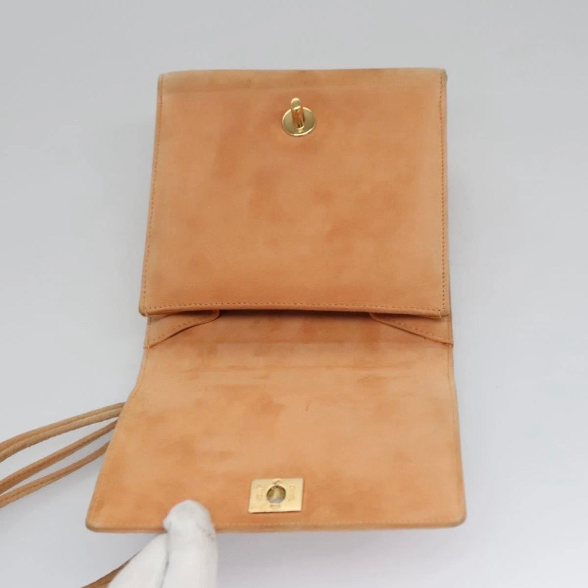 Chanel Pink Suede Flap Bag