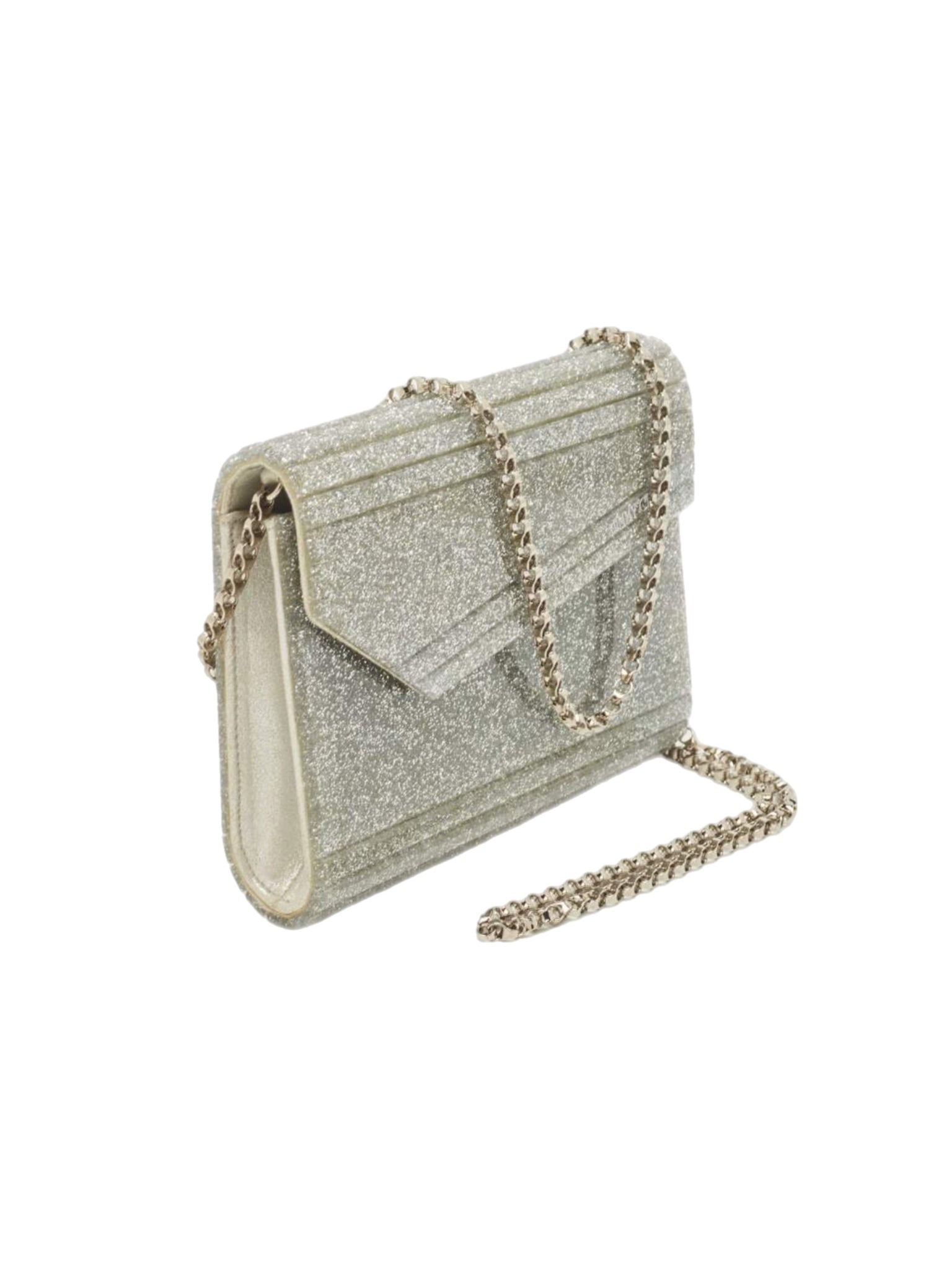 Jimmy Choo Glitter Envelope Clutch/Bag