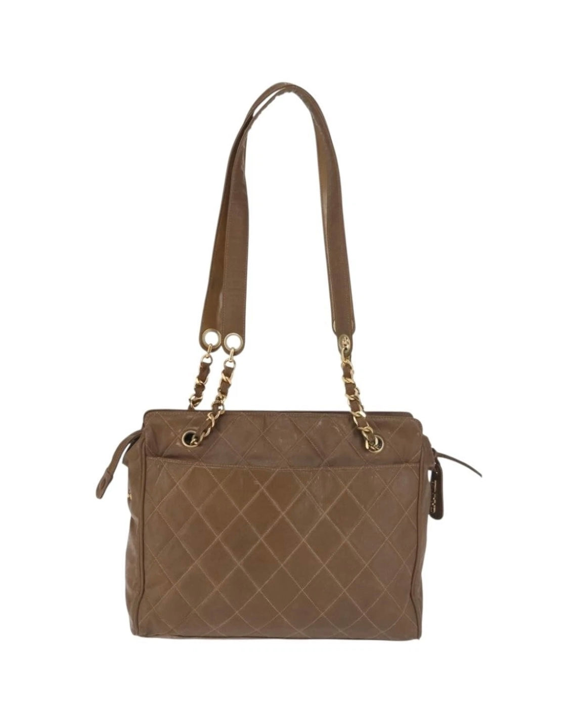 Chanel Brown Quilted Tote