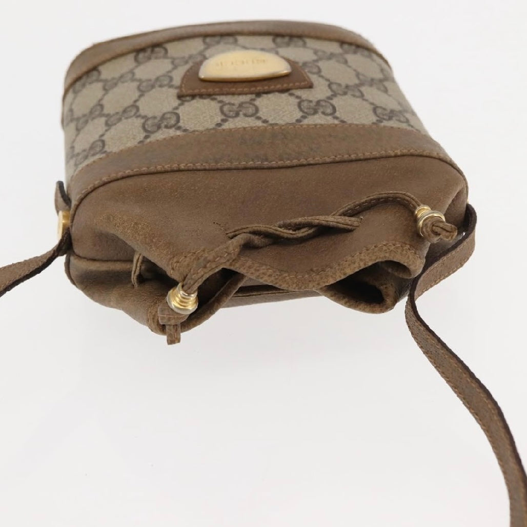 Gucci Brown Monogram Bucket Crossbody