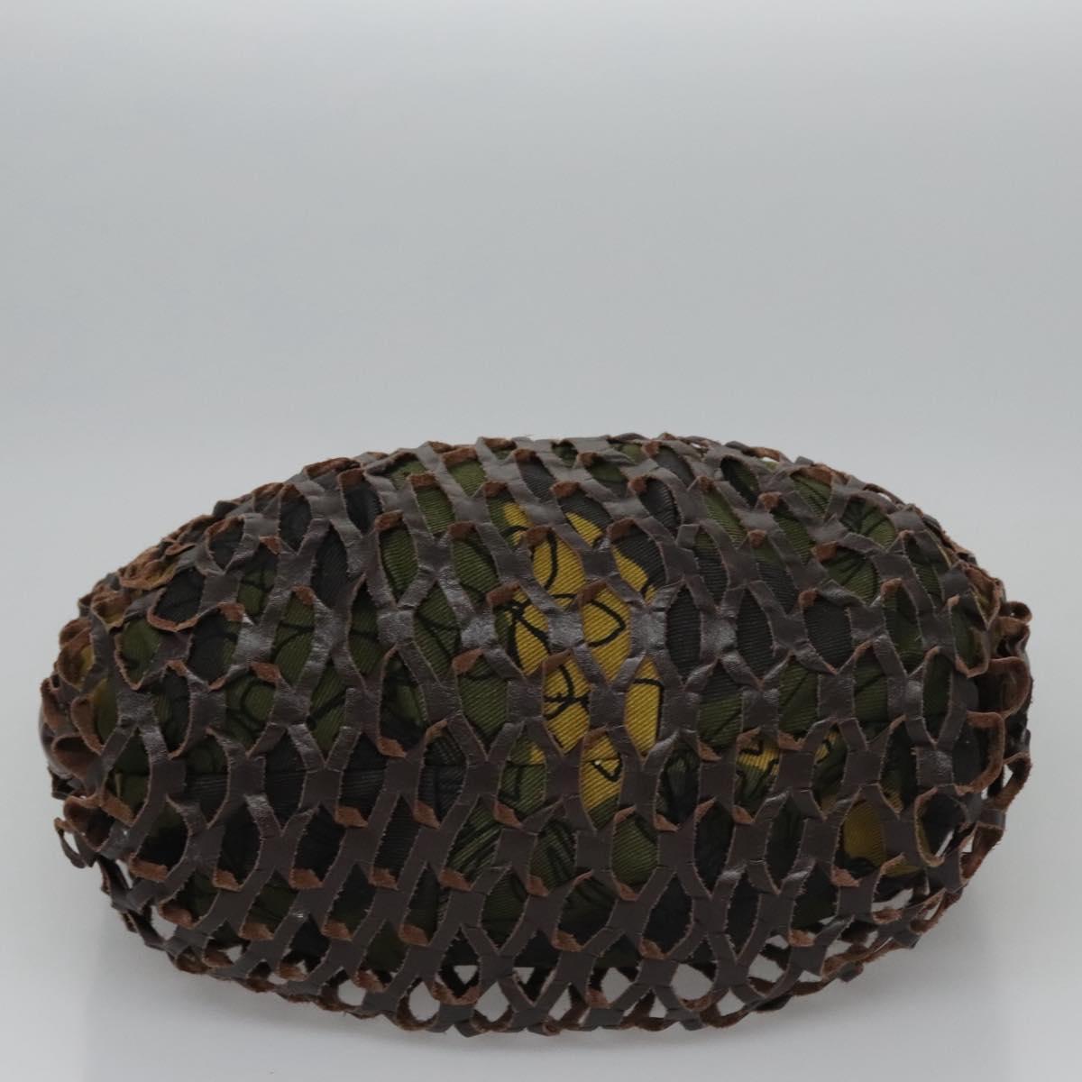 Miu Miu Brown Cutout Leather Handbag