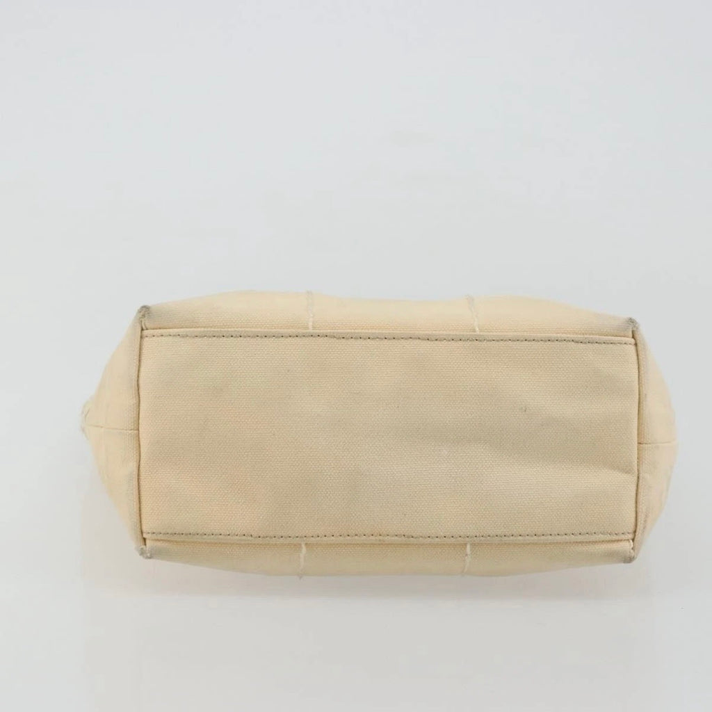 Chanel Cream Canvas Logo Tote