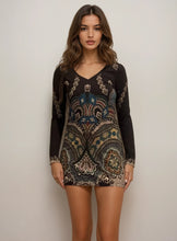 Load image into Gallery viewer, Etro Black Paisley Mini Dress

