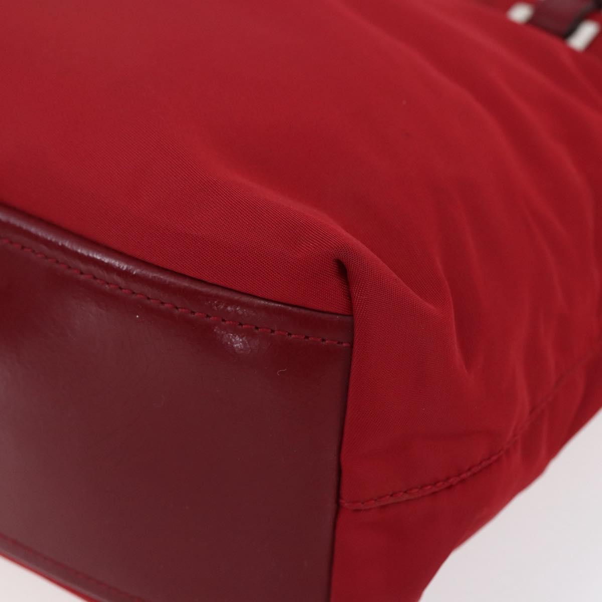 Prada Red Nylon Tote