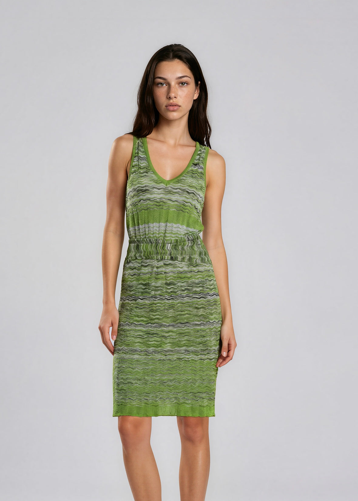 Missoni Green Printed Mini Dress