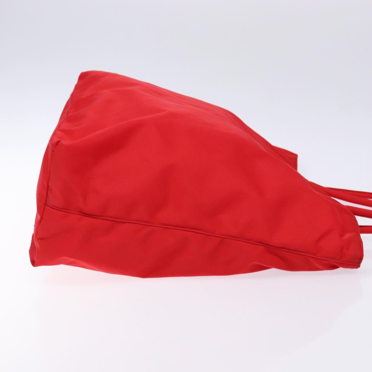 Prada Red Nylon Tote