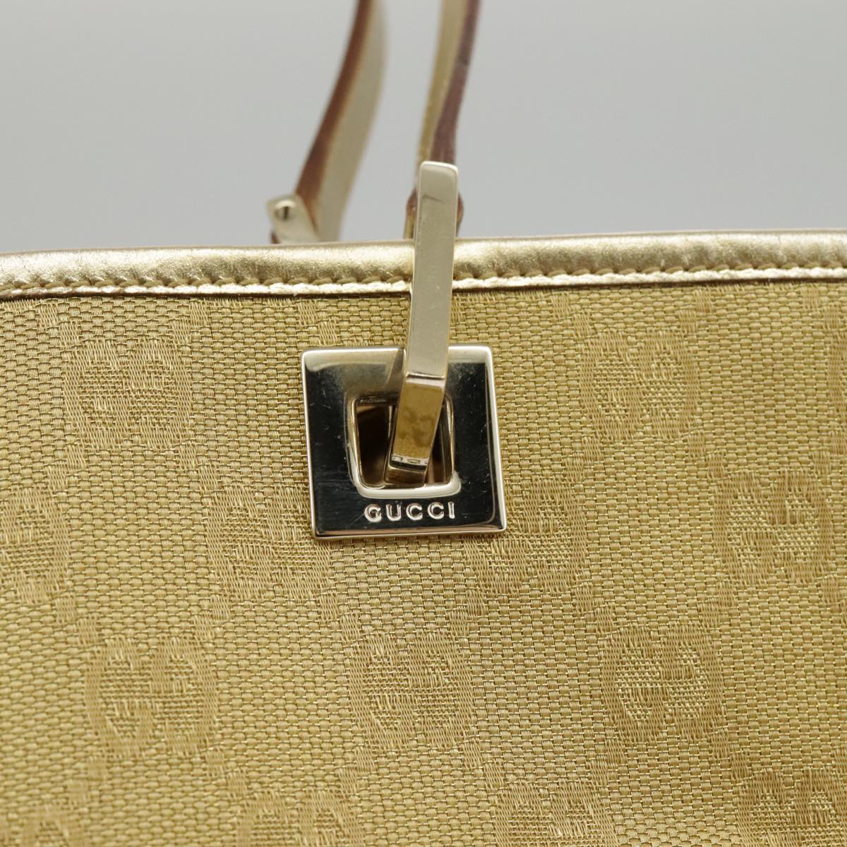 Gucci Gold Monogram Mini Tote