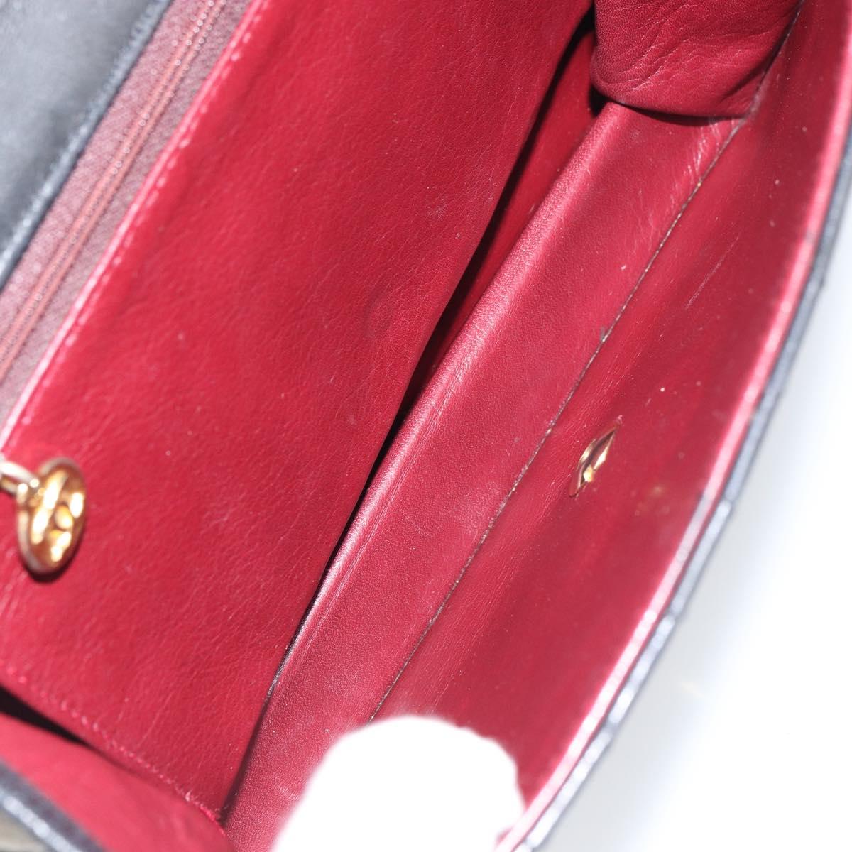 Chanel Black and Gold Leather Flap Bag