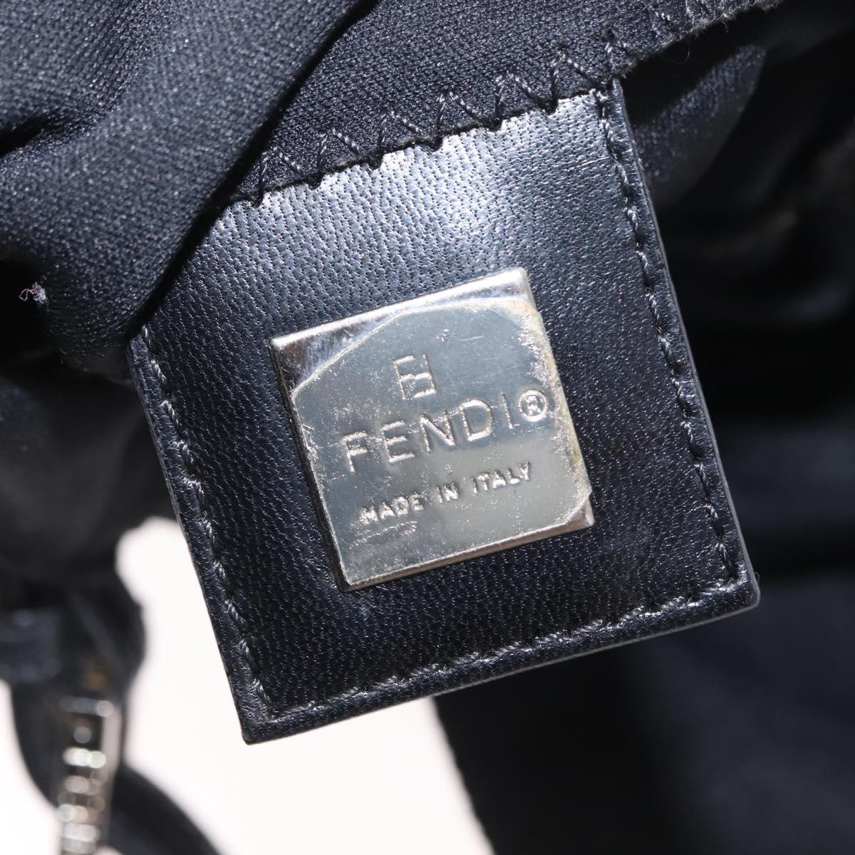 Fendi Black Rounded Baguette