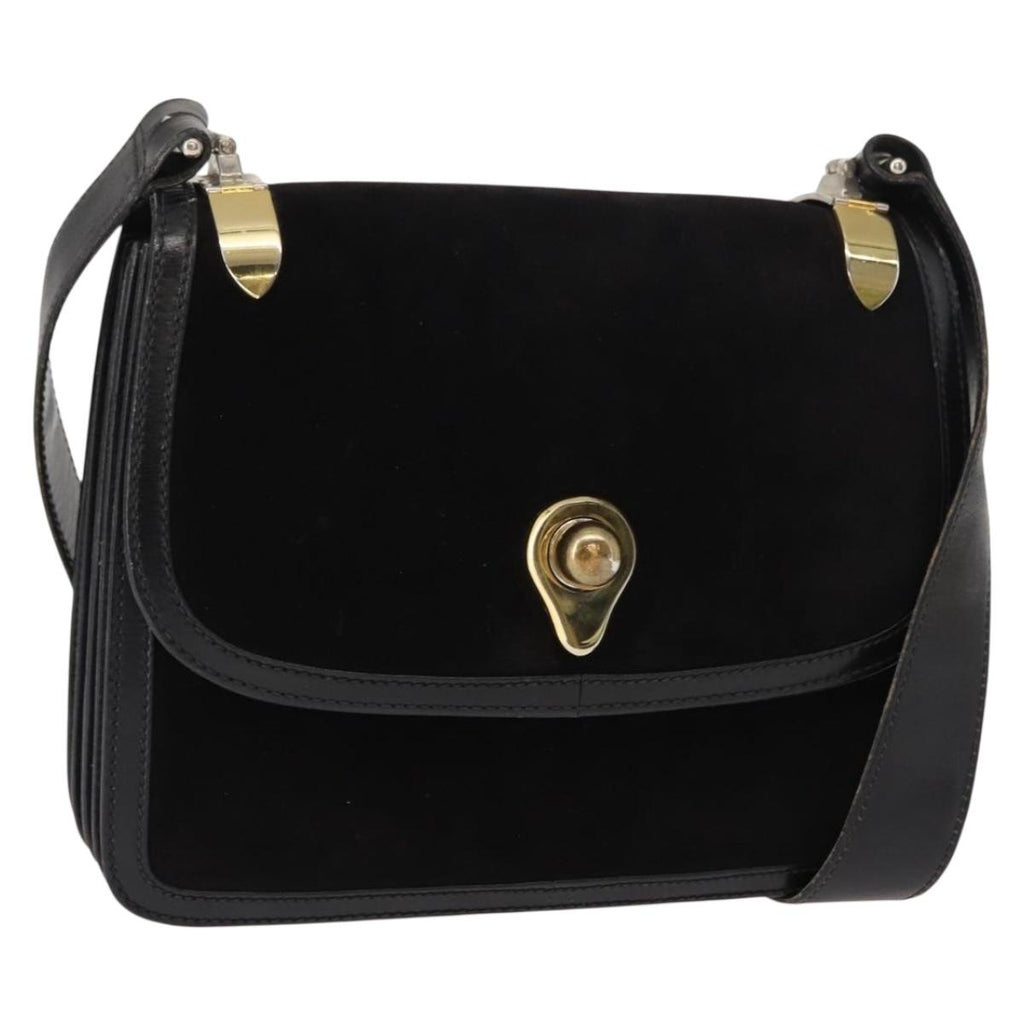 Gucci Black Suede Shoulder Bag