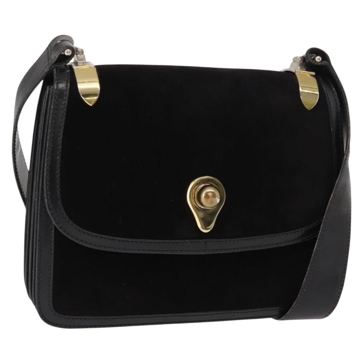 Gucci Black Suede Shoulder Bag