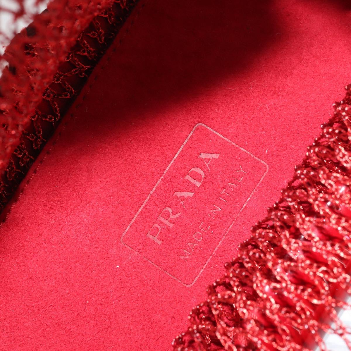 Prada Red Mesh Mini Handbag