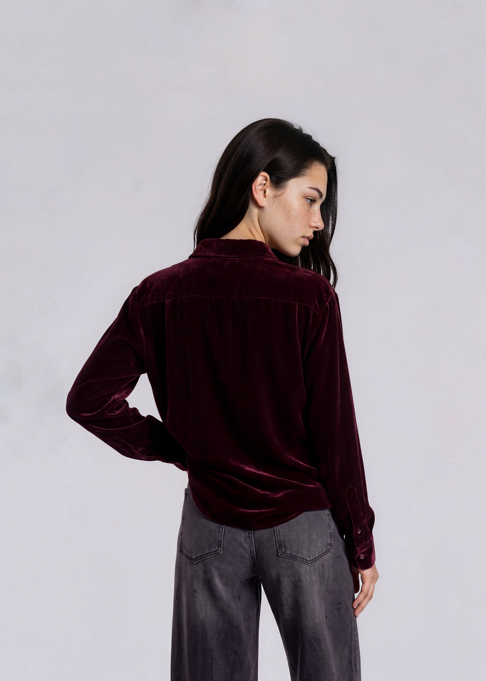 Ralph Lauren Brown Velvet Overshirt