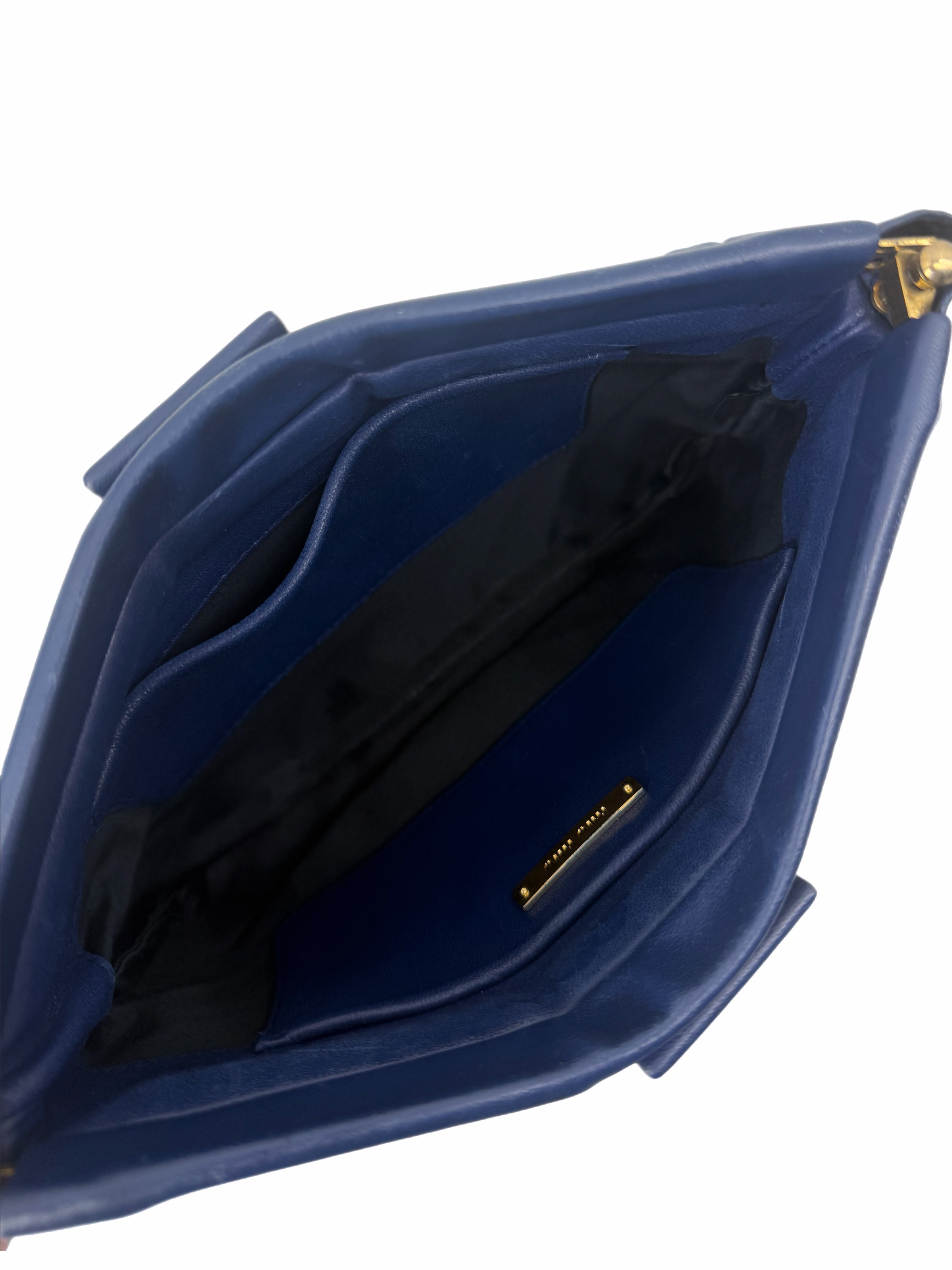 Miu Miu Blue Leather Crossbody