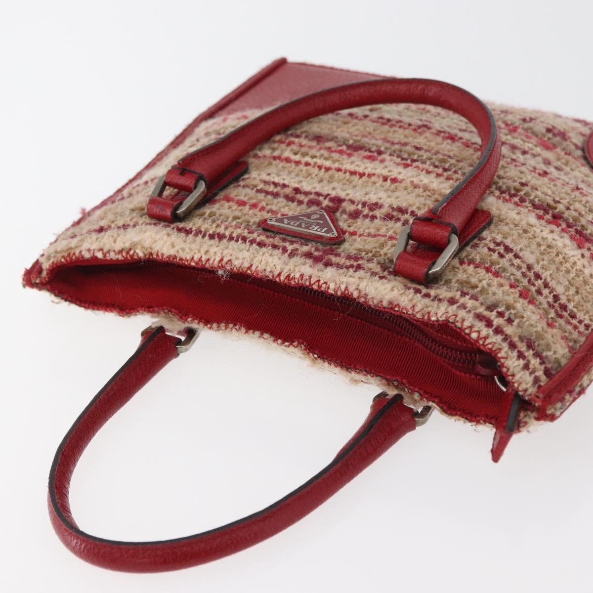 Prada Red Tweed Handbag