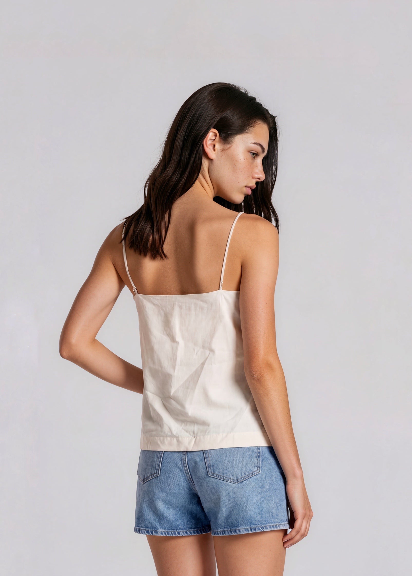 Jil Sander Cream Square Tank