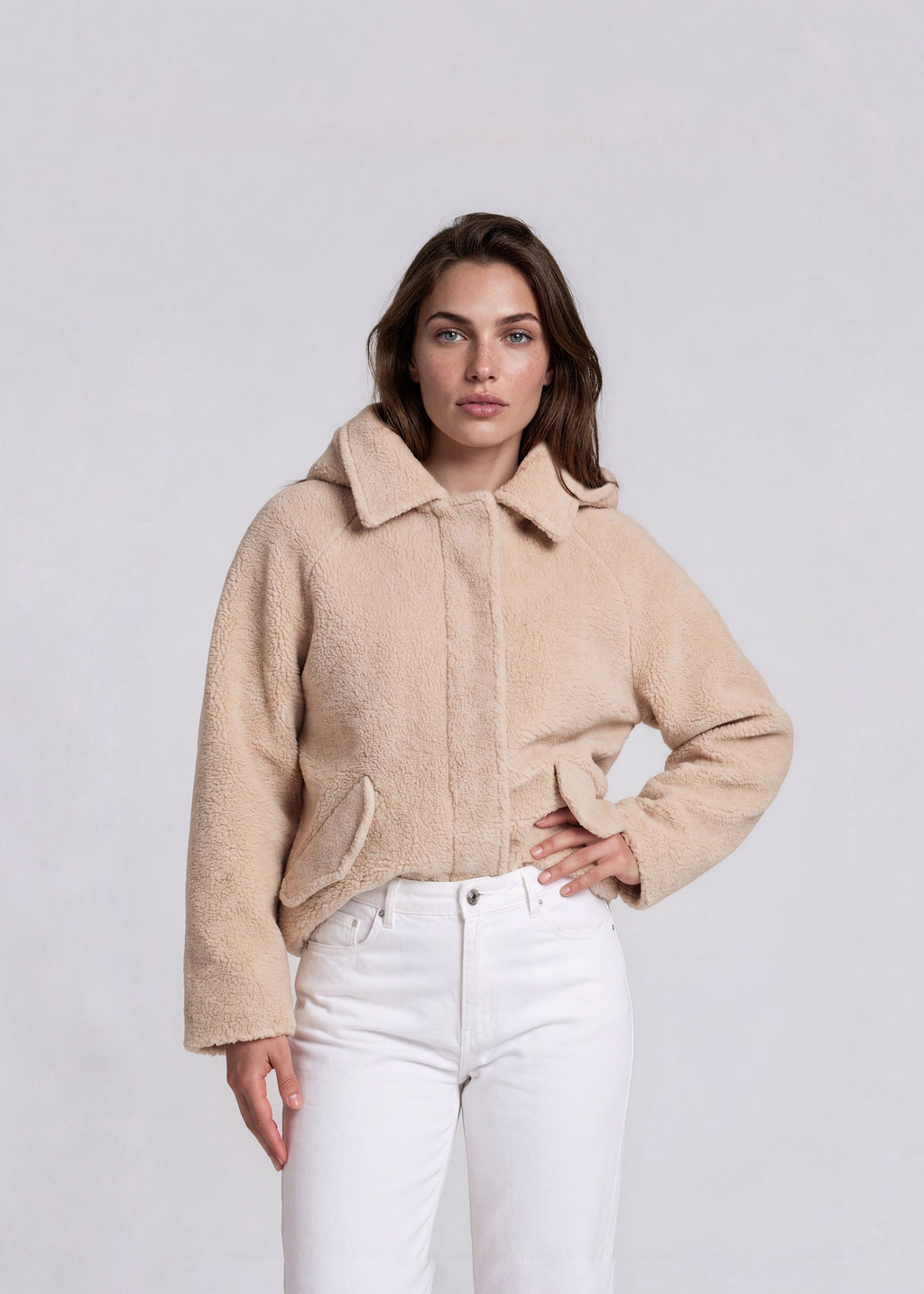 Max Mara Cream Wool and Alpaca Coat