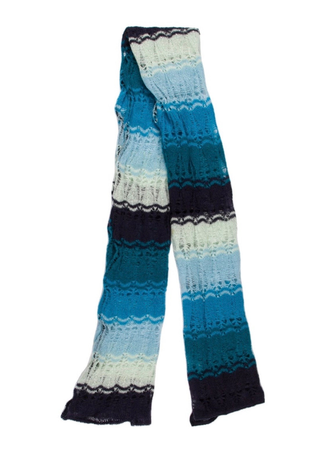 Missoni Blue Striped Scarf/Sarong
