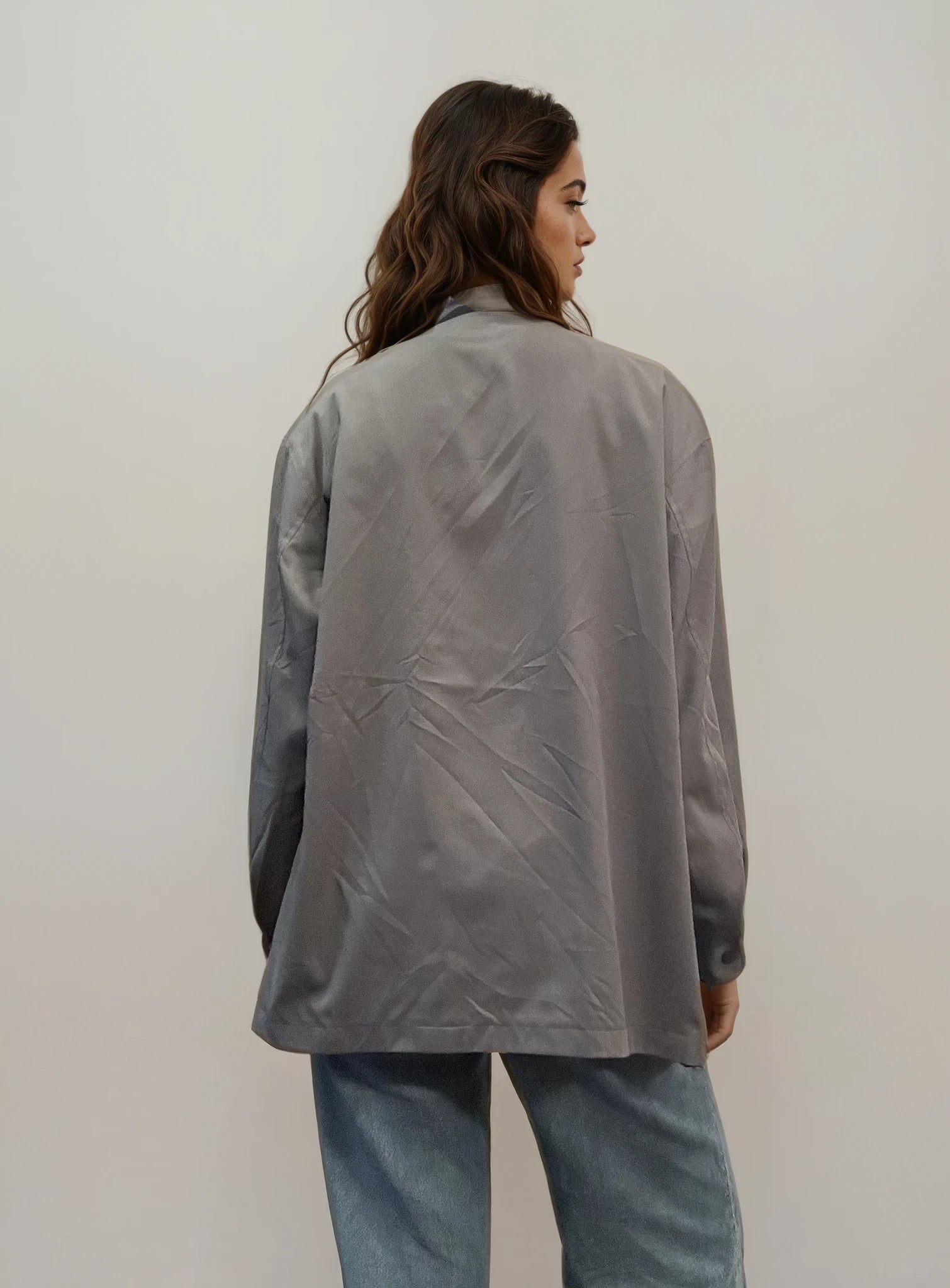 YSL Black and Grey Reversible Bomber